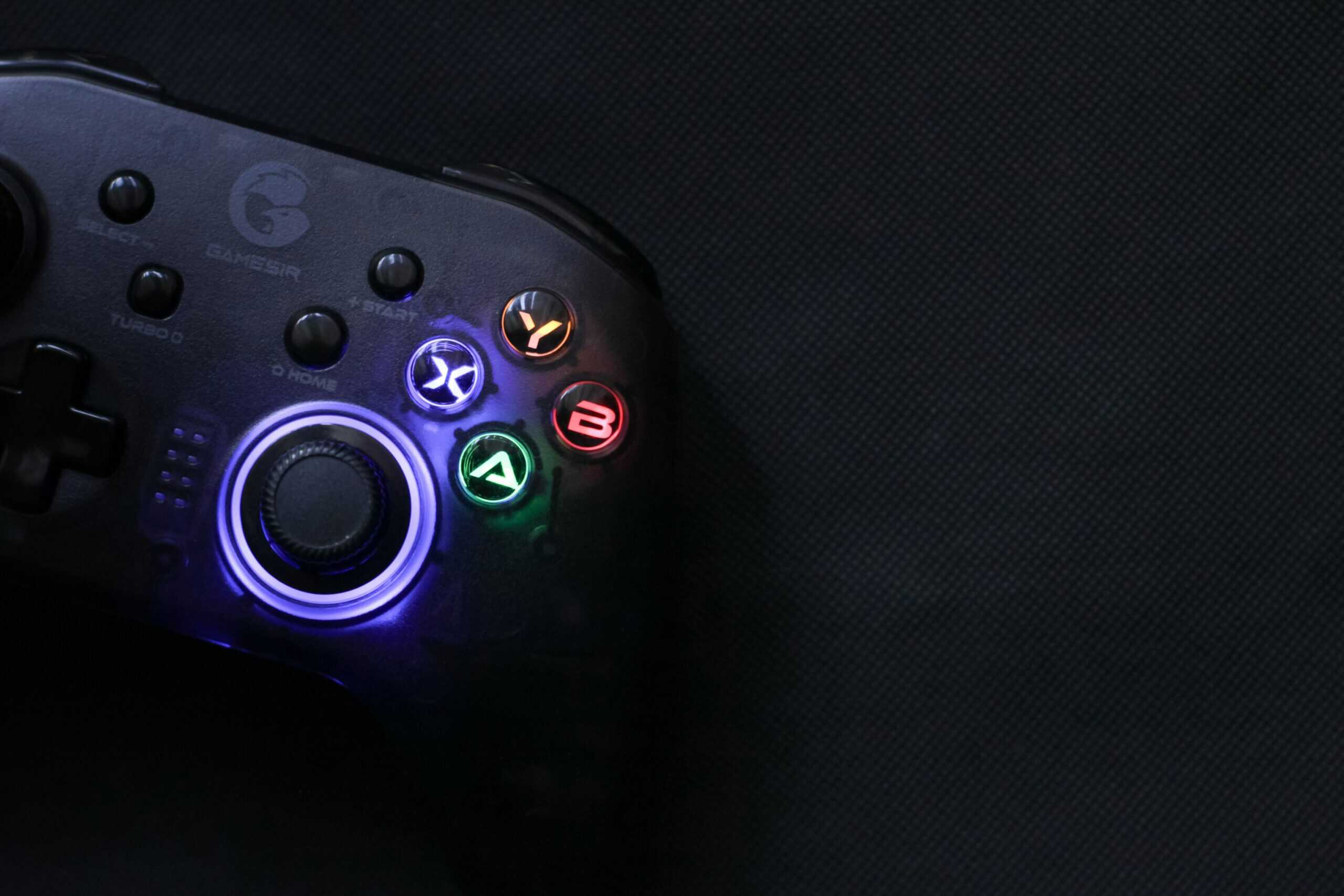 GameSir best budget gaming controllers for PC with colorful backlit buttons