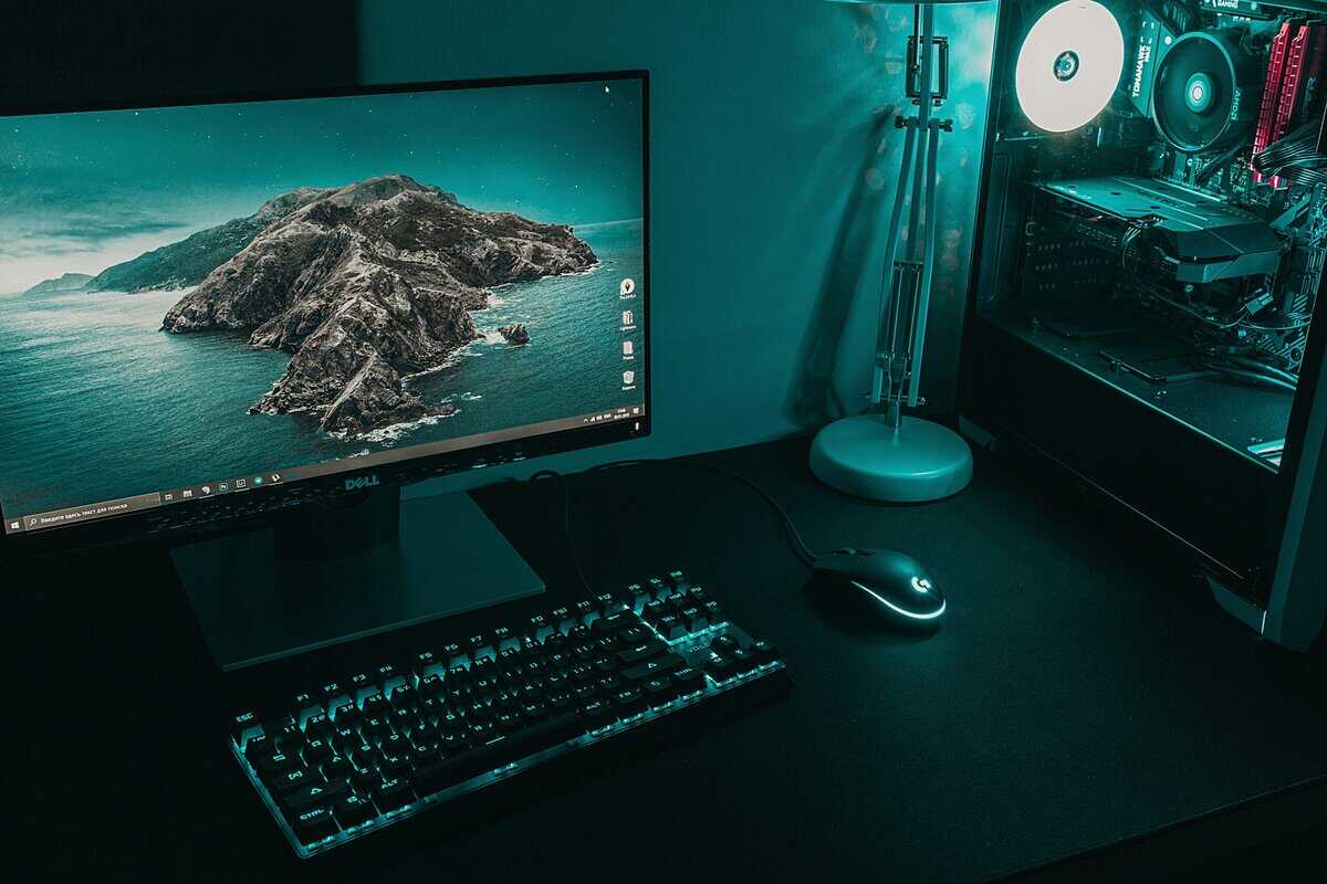 Modern gaming monitor on a clean desk, the kind of setup built around the best OLED gaming monitor for 2026