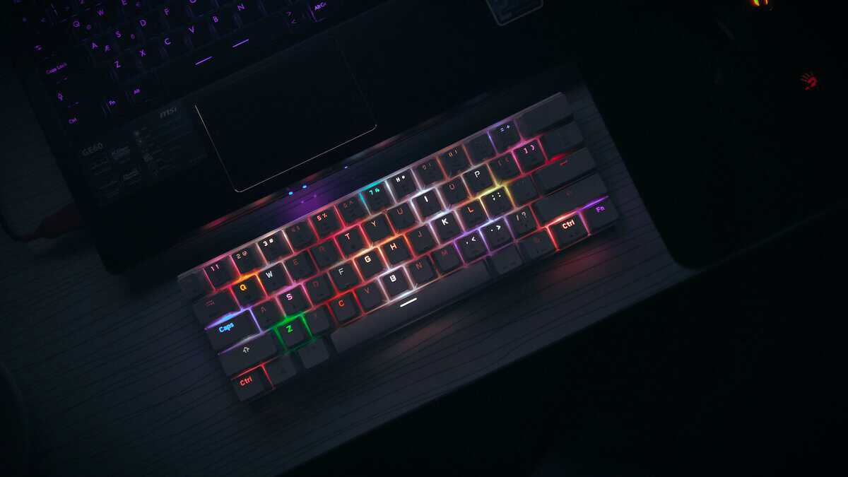 Gaming keyboard under desk lighting, testing picks for the best budget keyboard for Marvel Rivals
