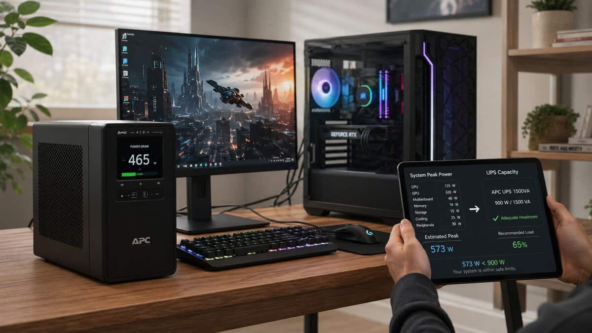 Best UPS for a gaming PC connected to a gaming power supply and surge-protected outlets